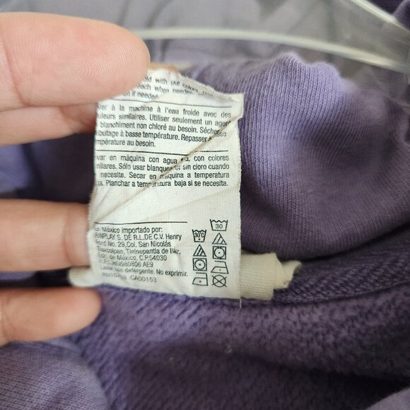 Y2K Champion Uo Exclusive Men's Large Purple Colorblock Hoodie Sweatshirt - Picture 11 of 16